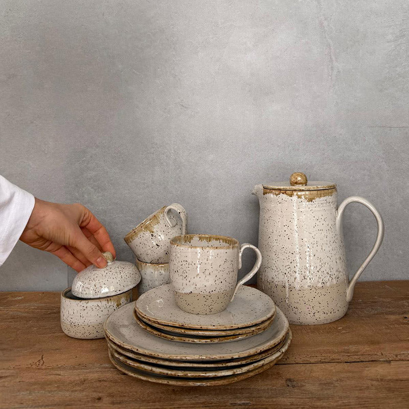 BOHEMIAN White Beilagenteller oder Untertasse
