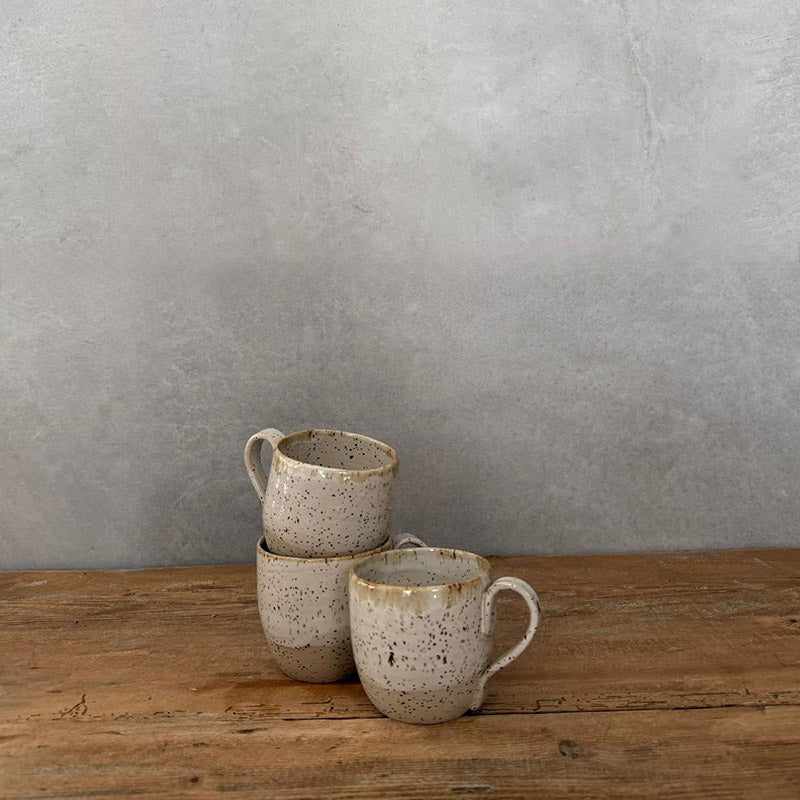 3 Kaffeetassen aus BOHEMIAN White Keramik