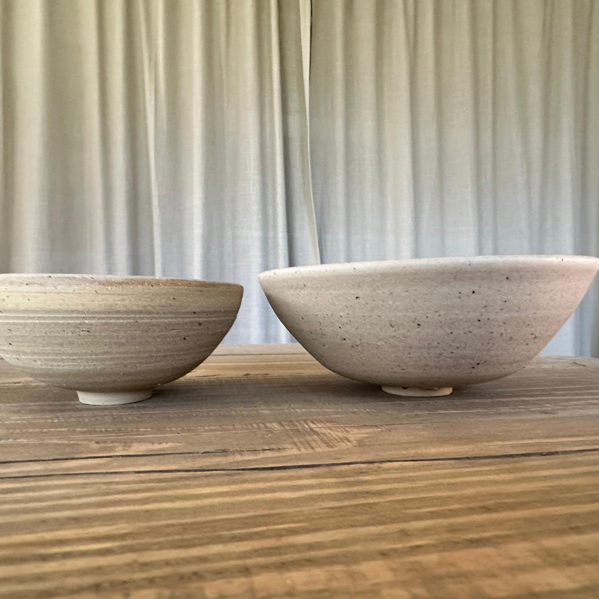 2 Keramikschüsseln AREIA Branca