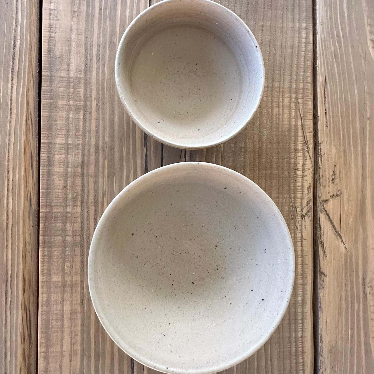 Keramikschüssel AREIA Branca Draufsicht