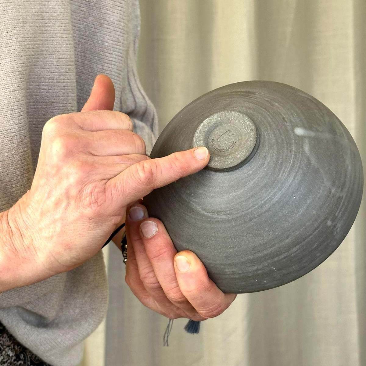 AREIA Natural Schüssel - 300 und 500 ml Steinzeugschale handgemacht - FRANZARTKERAMIK