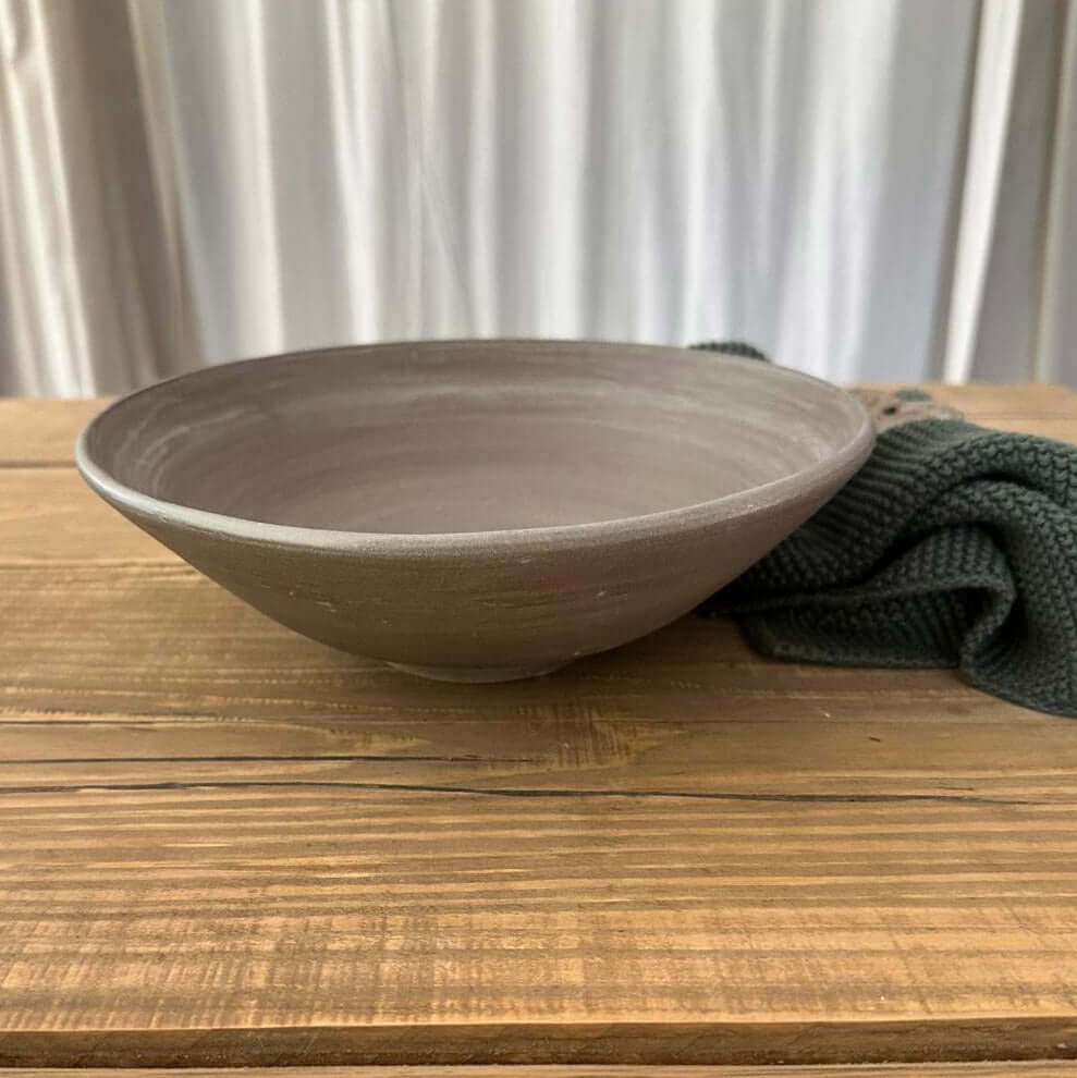 AREIA Natural Suppenschüssel - 500 ml Keramikschale handgemacht - FRANZARTKERAMIK
