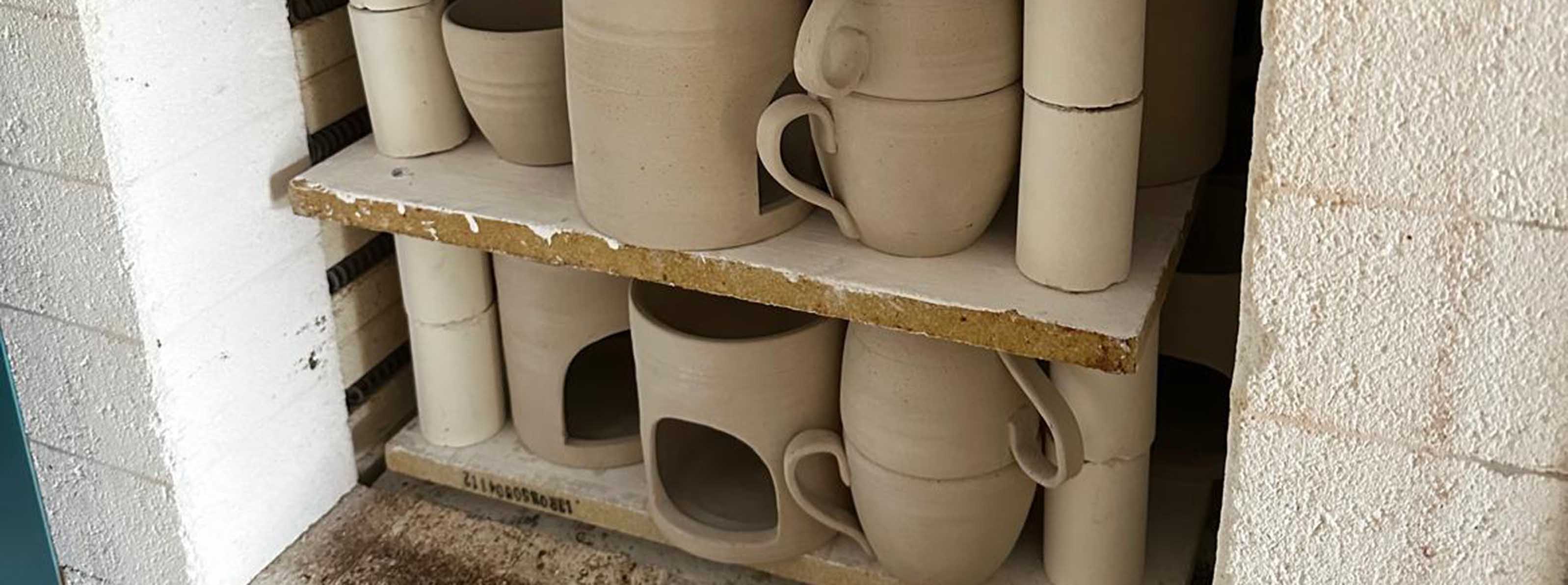 Keramik im Brennofen