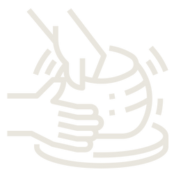 Zeichnung vom Töpfern