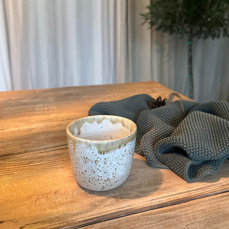 Keramikbecher BOHEMIAN White für Duftkerze