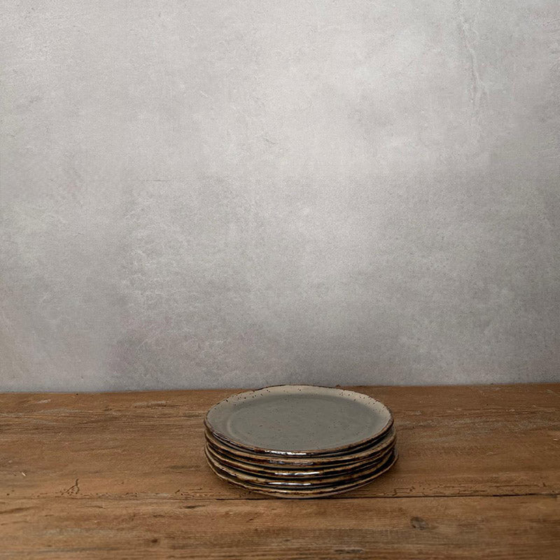 BOHEMIAN Grey Brot/Beilagenteller - FRANZARTKERAMIK