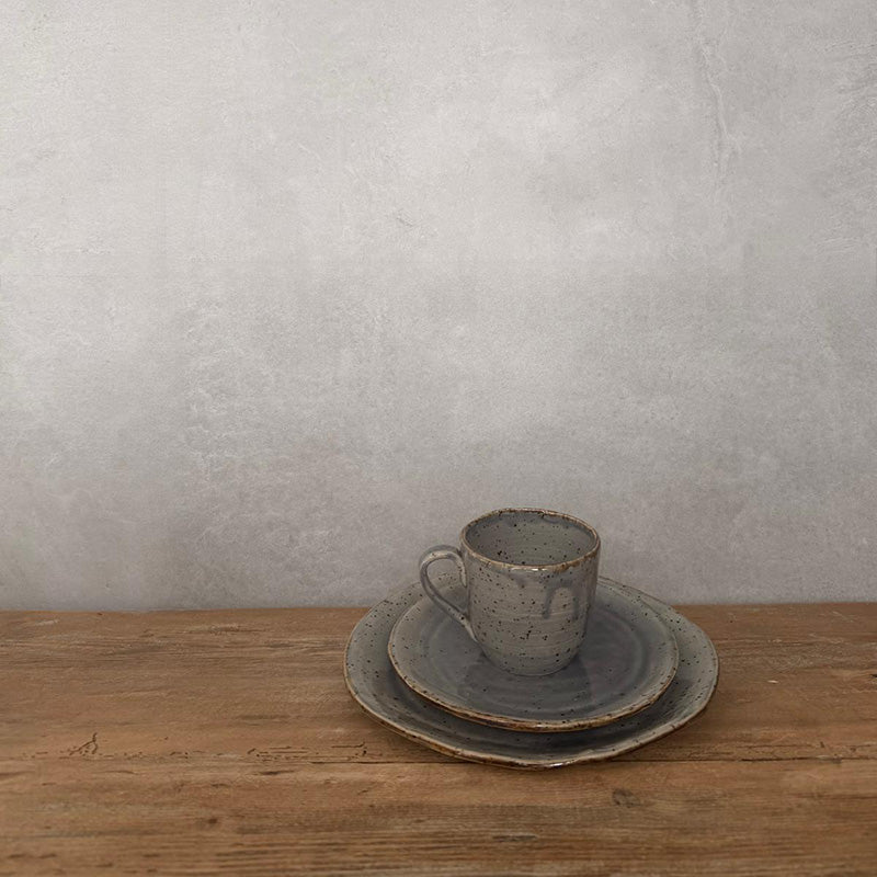 3teiliges Keramikgeschirrset, BOHEMIAN Blue