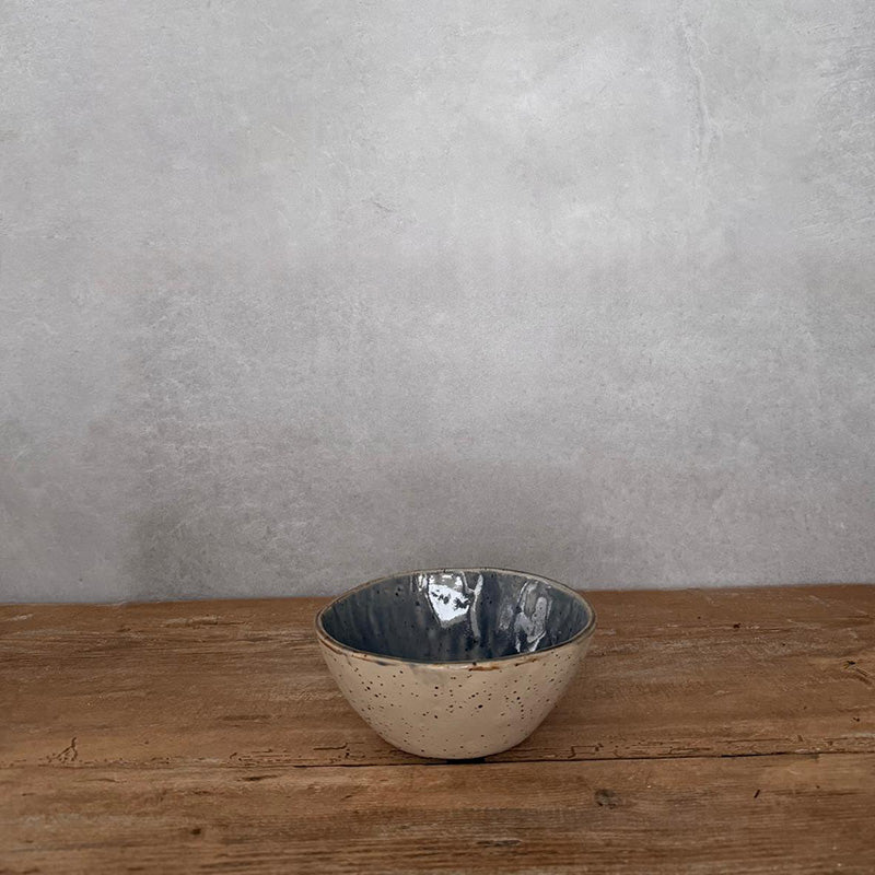 Müsli oder Salatschale aus Keramik, Bohemian Blue