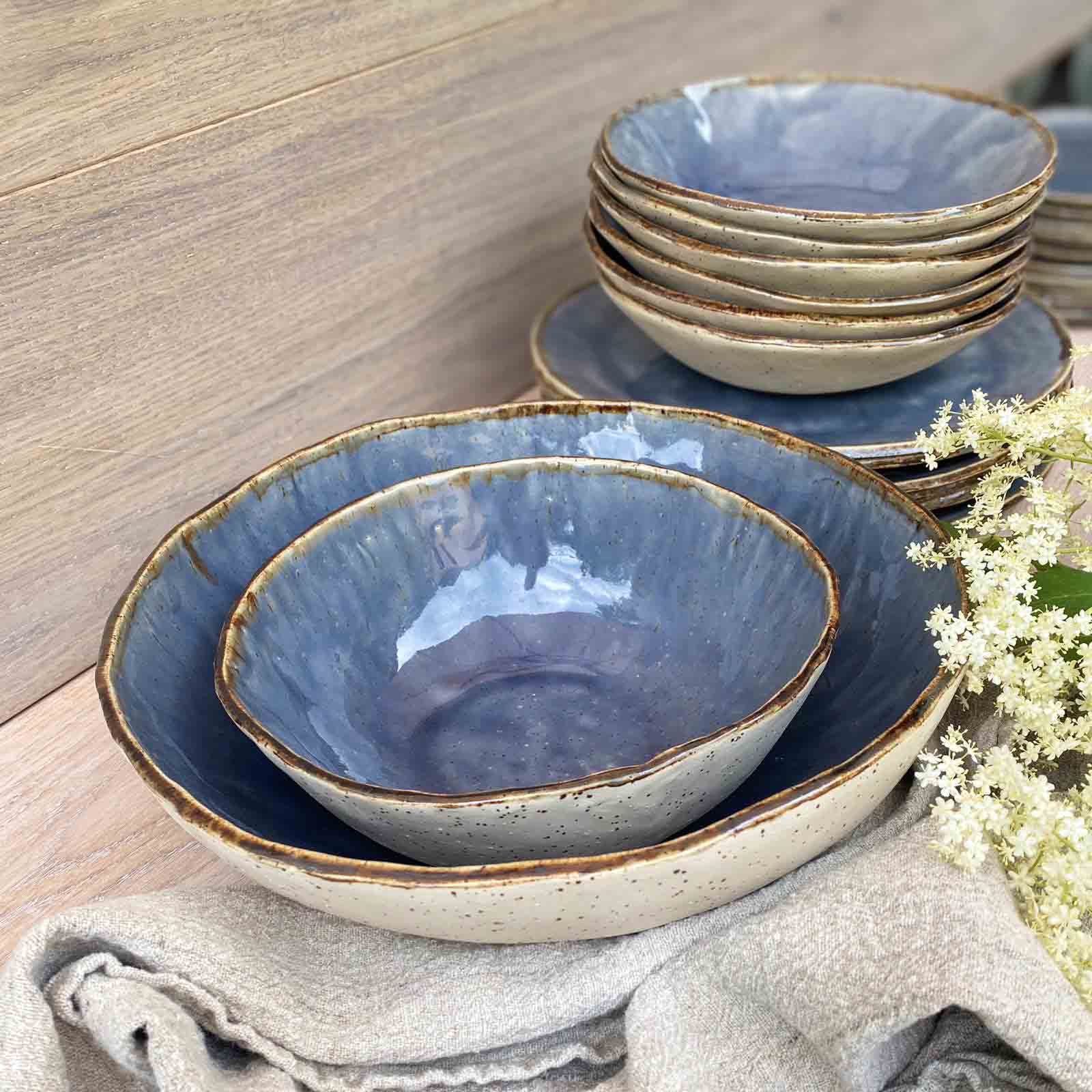 Salatschuesseln, Bohemian Blue