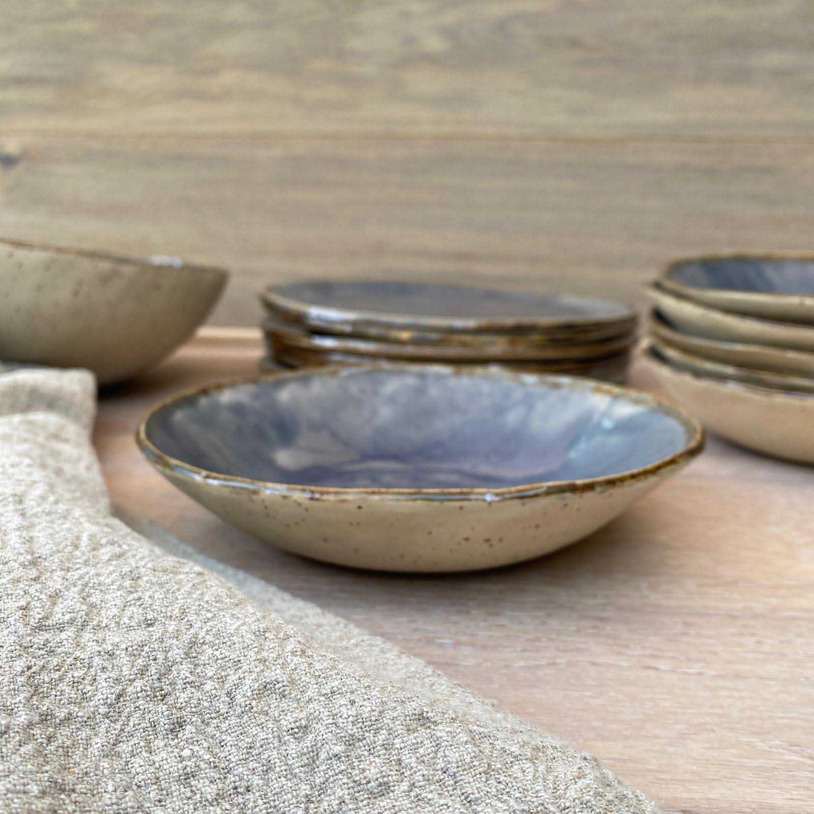 Suppenschale, Suppenteller, Keramik, Bohemian Blue