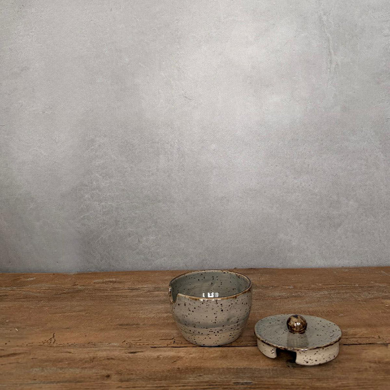 BOHEMIAN Grey Zuckerdose - FRANZARTKERAMIK