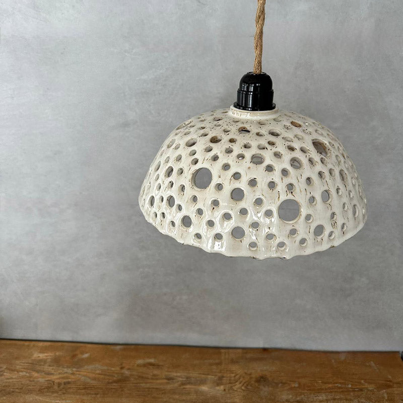 BOHEMIAN White Loch-Lampe aus Keramik Pendelleuchte Deckenlampe