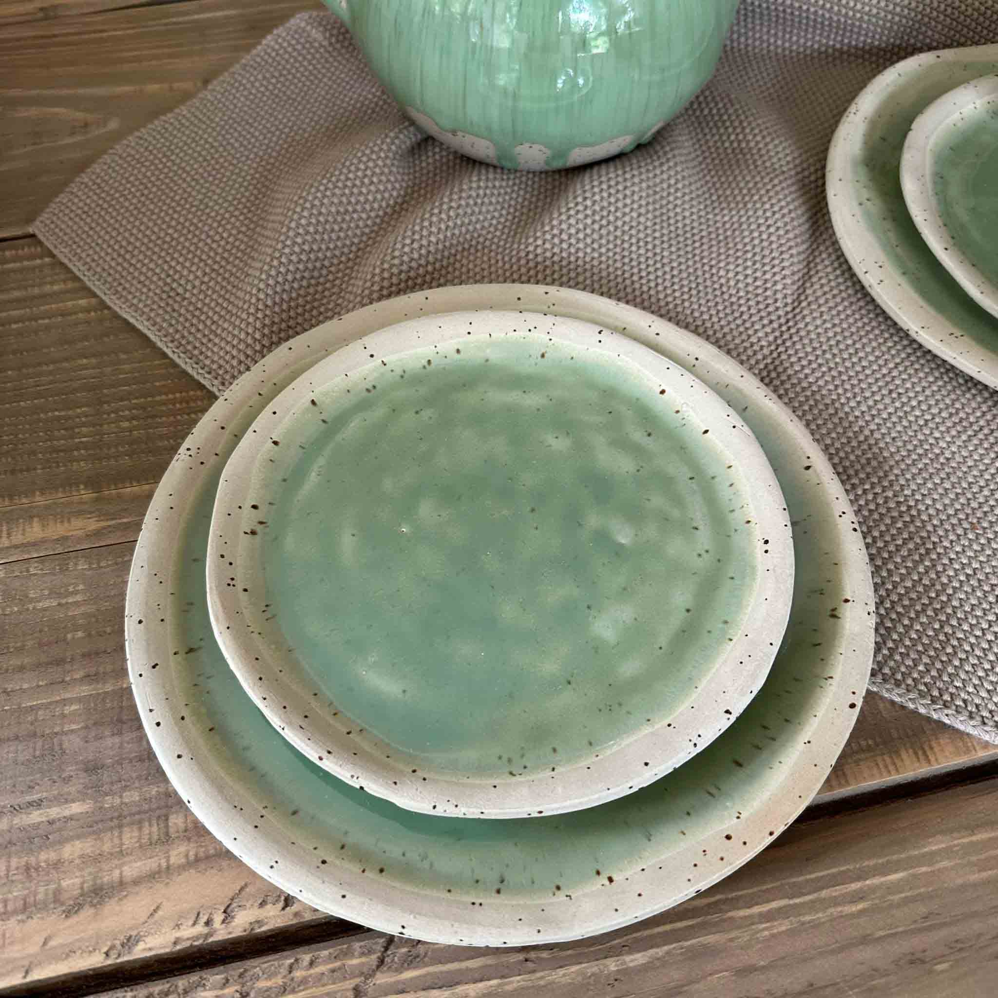 GREEN TEA Teetasse mit Tellerset