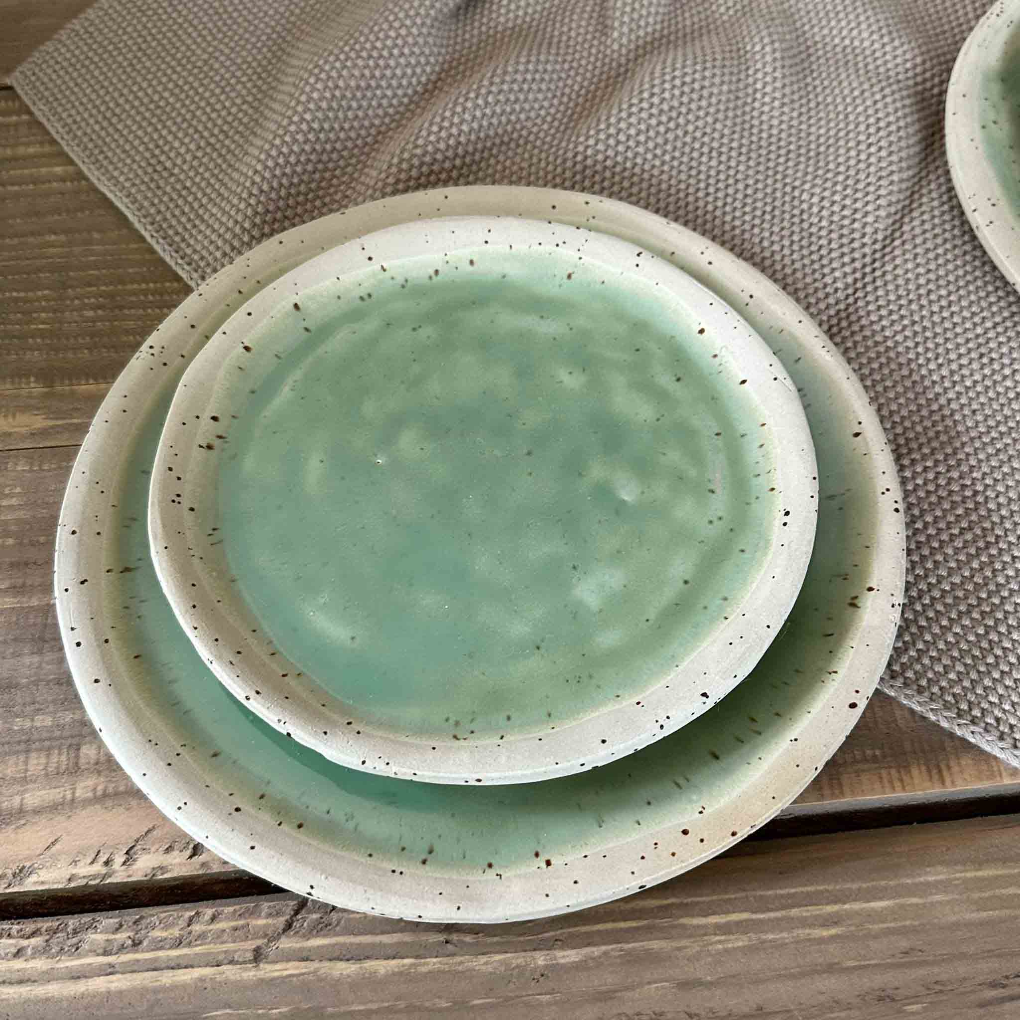 GREEN TEA Teetasse mit Tellerset