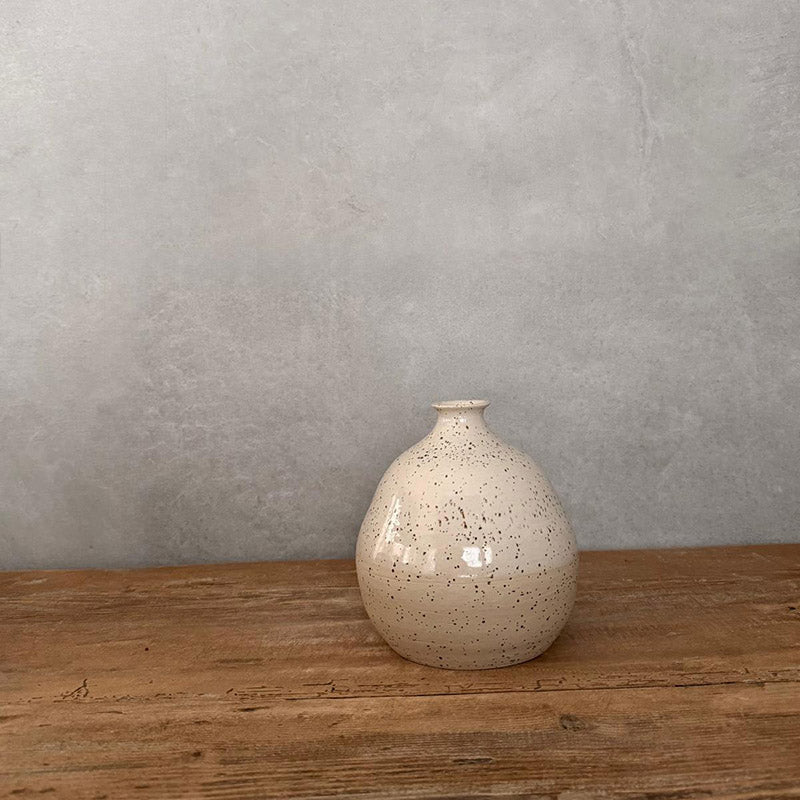 BOHEMIAN White Ballonvase II, Keramikvase - FRANZARTKERAMIK