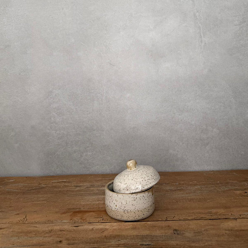 BOHEMIAN White Dose klein Zuckerdose - FRANZARTKERAMIK