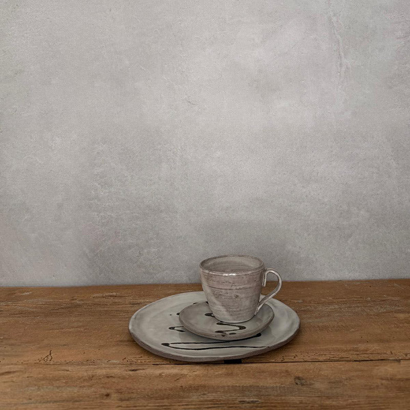 JOLO schwarz/weiß Keramik-Teller mini - FRANZARTKERAMIK