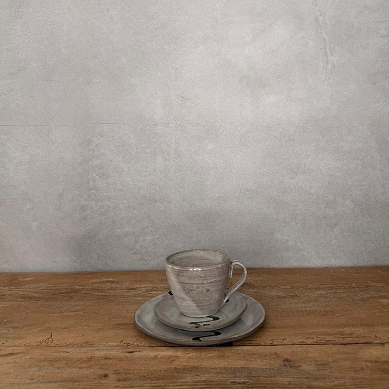 JOLO schwarz/weiß Keramik-Teller klein - FRANZARTKERAMIK