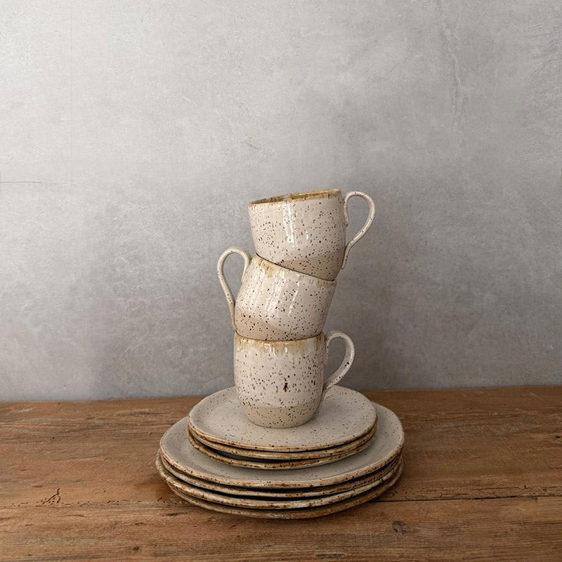 BOHEMIAN White Dessertteller - FRANZARTKERAMIK
