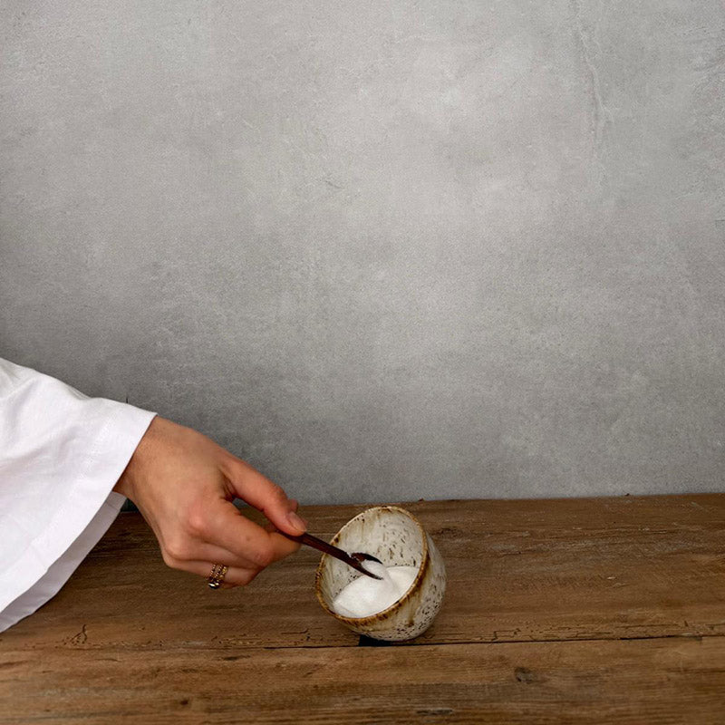 BOHEMIAN White Salzgefäß kleine Salzschale - FRANZARTKERAMIK