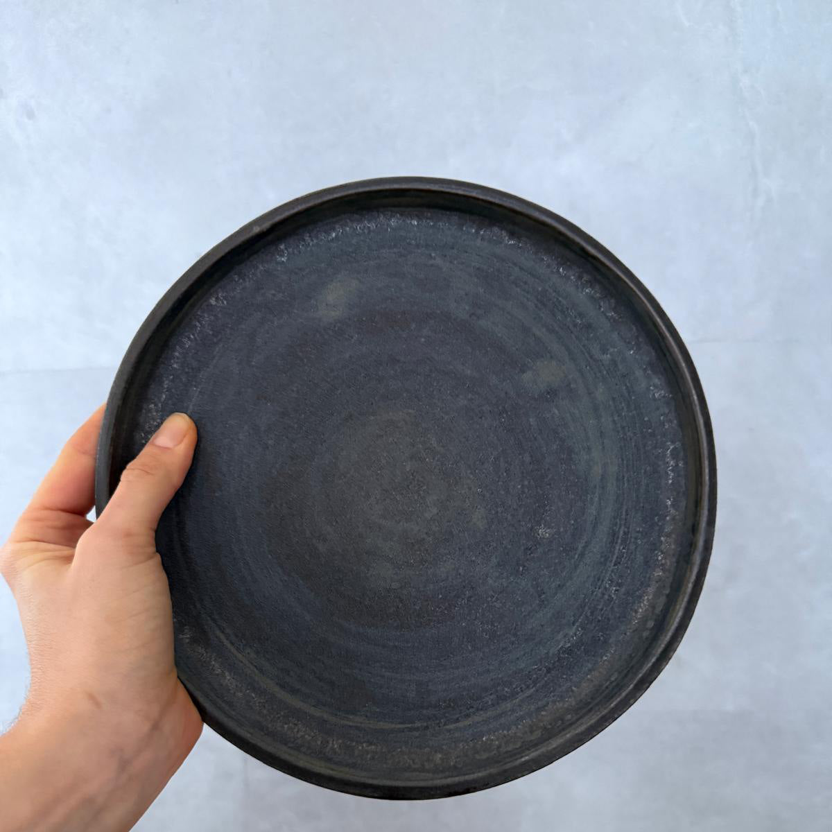 AREIA Negra Essteller - großer Teller Keramik Ø 27 cm - FRANZARTKERAMIK