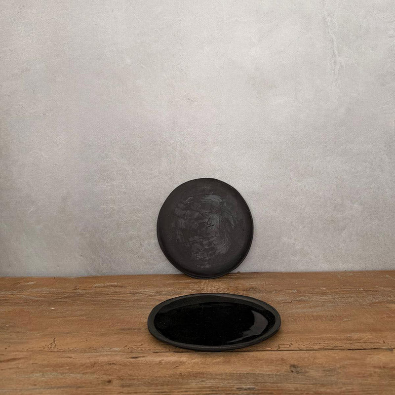 JOLO schwarz Keramikteller klein - FRANZARTKERAMIK