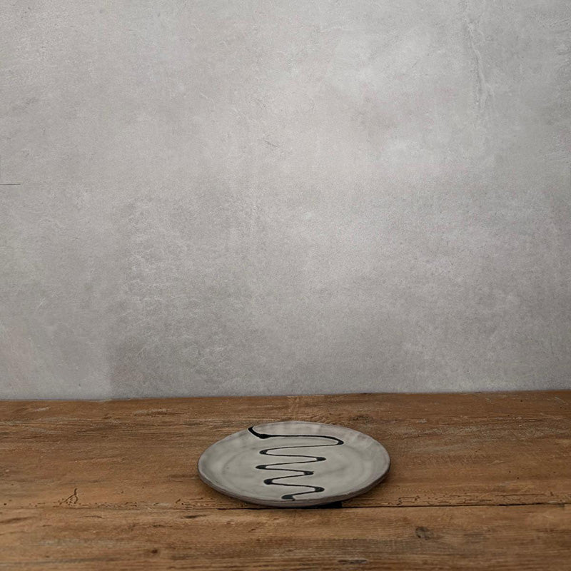 JOLO schwarz/weiß Keramik-Teller klein - FRANZARTKERAMIK