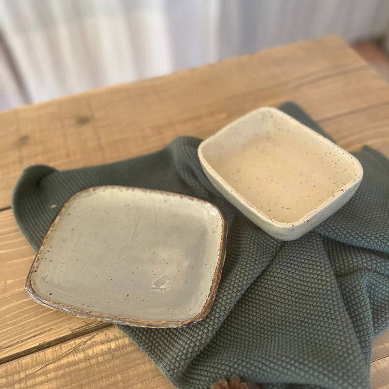 Butterdose Keramik im Vintage Stil