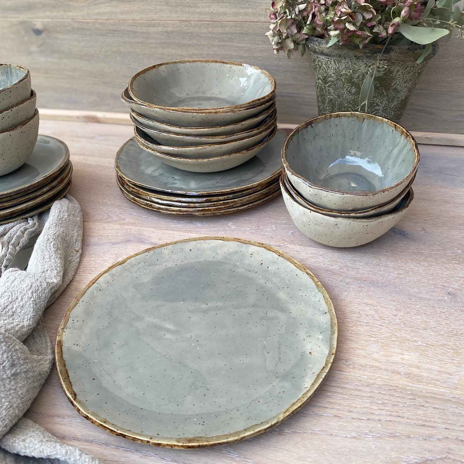 Dessertteller aus der Serie Bohemian Grey