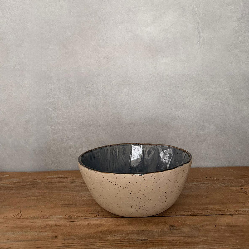 Keramik-Salatschüssel mittel, BOHEMIAN Blue