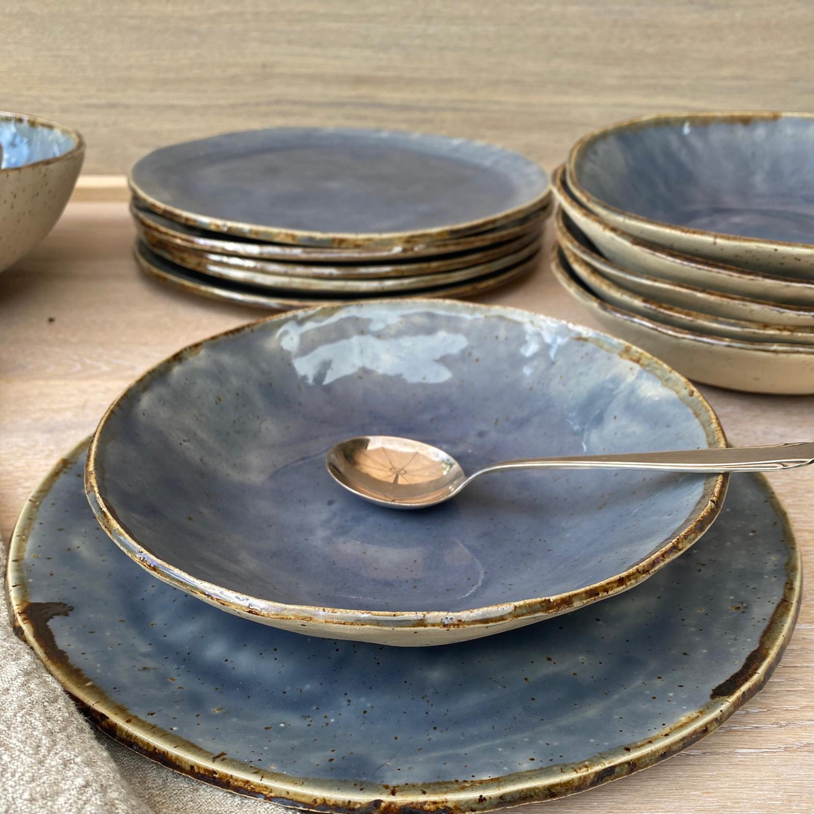 Suppenschale, Suppenteller, Keramik, Bohemian Blue