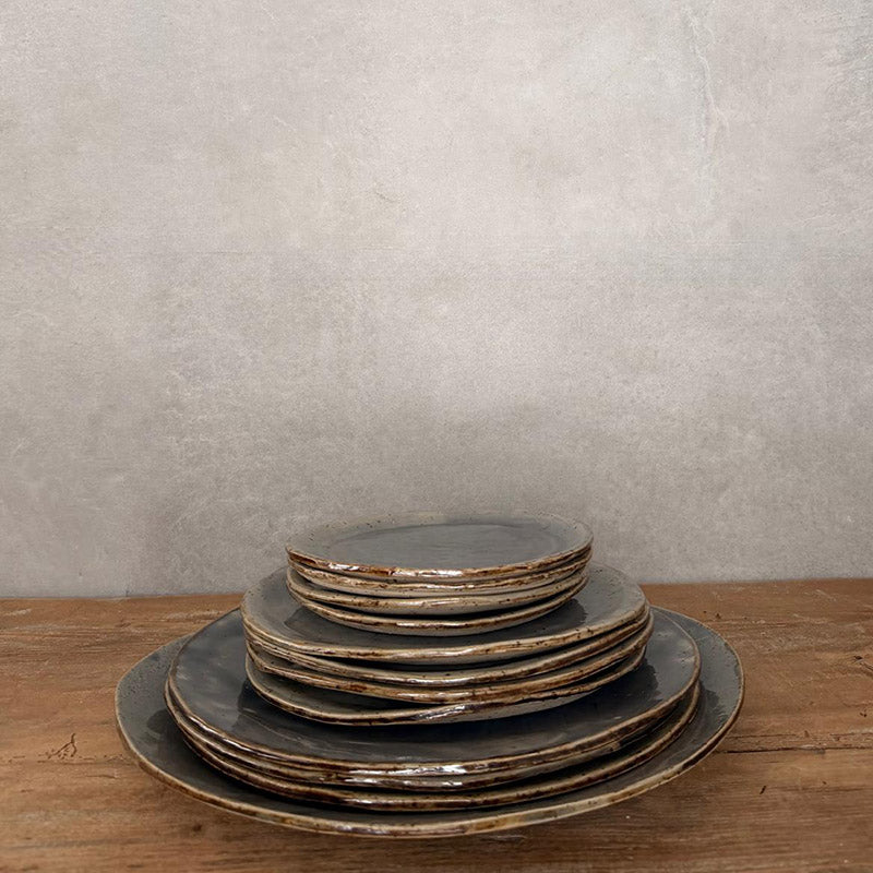 Teller unterschiedlicher Größe BOHEMIAN Blue