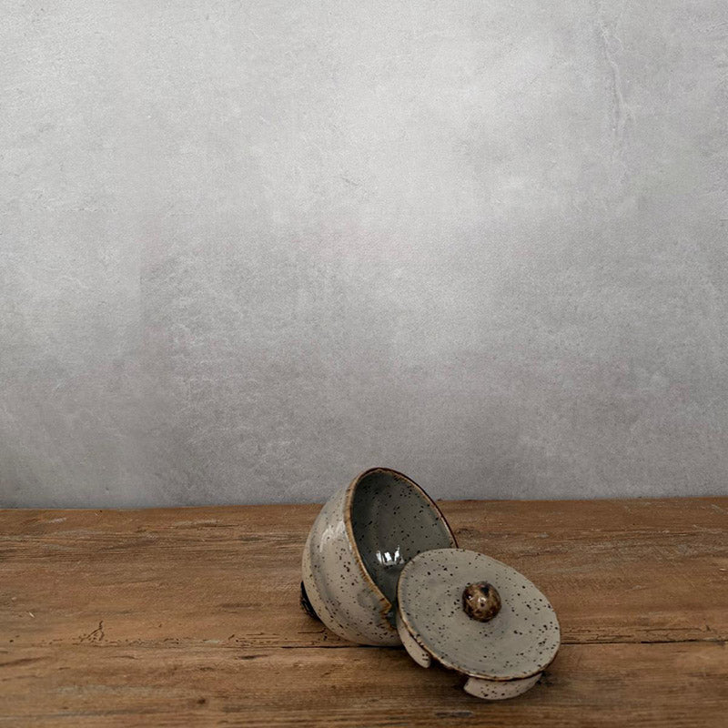 BOHEMIAN Grey Zuckerdose - FRANZARTKERAMIK