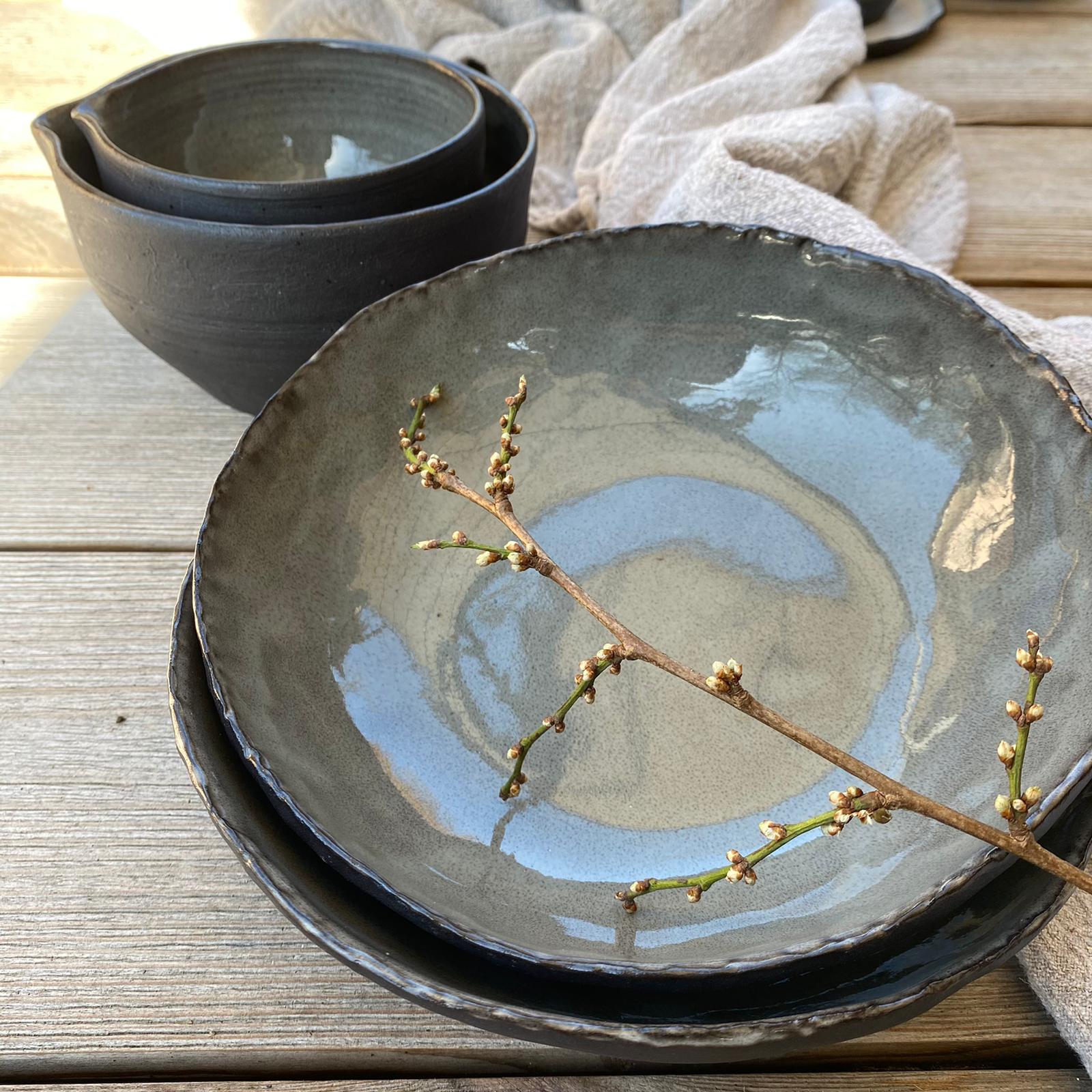 JOLO ORIGINAL Suppenschale mit dünnem Rand, Keramikschale