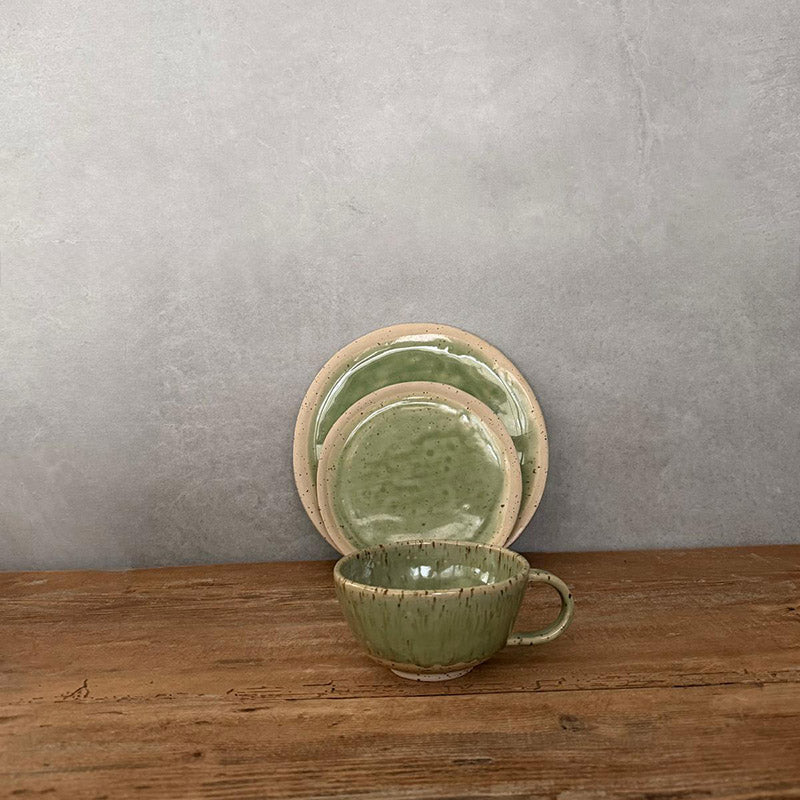 GREEN TEA Teetasse mit Tellerset - FRANZARTKERAMIK